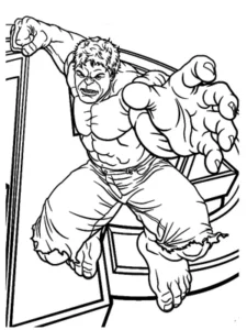 hulk para colorir