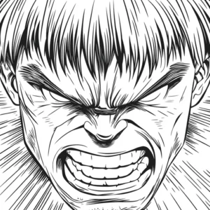 hulk para colorir