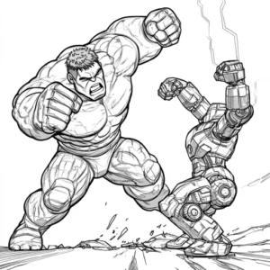 hulk para colorir e imprimir