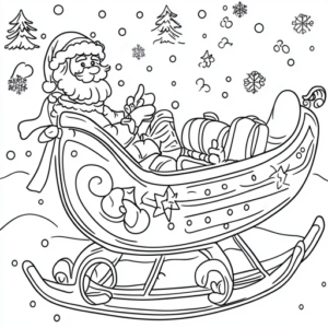 imagem de papai noel para colorir