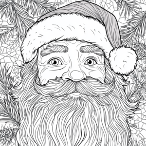 imagem de papai noel para colorir