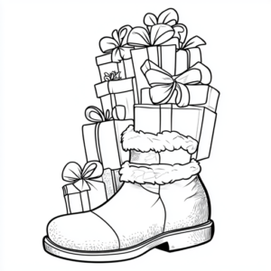 imagem papai noel para colorir