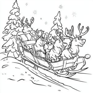 imagem papai noel para colorir