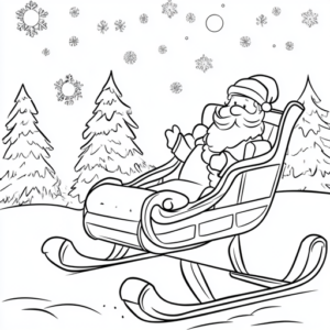 imagem papai noel para colorir