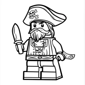 lego pirata para colorir