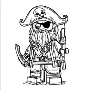 lego pirata para colorir
