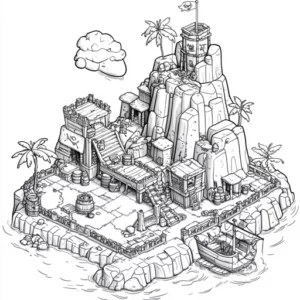 lego piratas para colorir