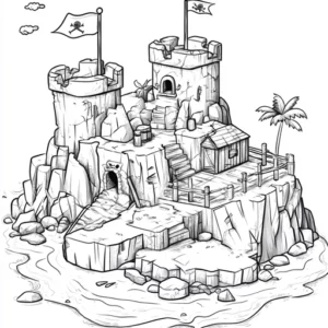 lego piratas para colorir