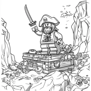 lego pirata para colorir