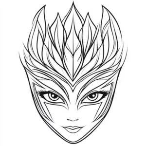 mascara de carnaval desenho
