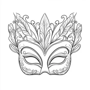 mascara de carnaval para imprimir