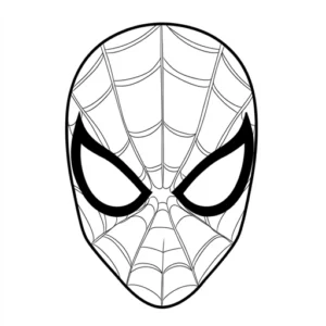 mascara do homem aranha para colorir e imprimir
