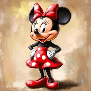 minnie colorida para imprimir