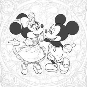 minnie para colorir e imprimir
