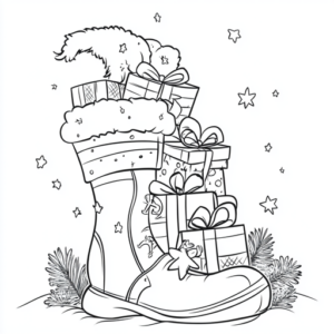 papai noel desenho para colorir