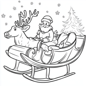 papai noel desenho para colorir