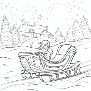 papai noel desenho para colorir