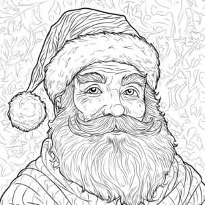 papai noel desenho rosto