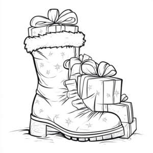 papai noel para colorir