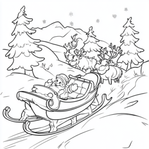 papai noel para colorir