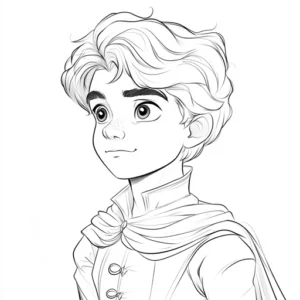 principe disney para colorir