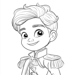 principe e princesa para colorir