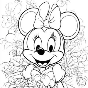 rosto do mickey para colorir