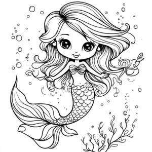 sereia para imprimir
