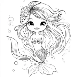 sereia para pintar