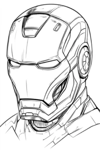 desenho do homem de ferro