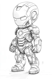 desenho do homem de ferro
