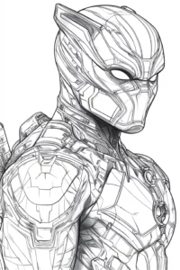 desenho do pantera negra