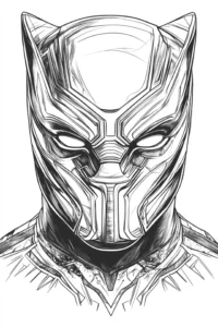 desenho do pantera negra