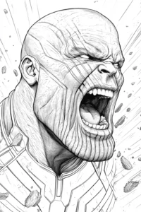 desenho do thanos para colorir