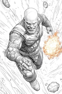 desenho do thanos para colorir