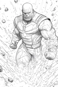 desenho do thanos para colorir