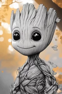 desenho para colorir groot