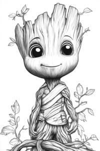 desenho para colorir groot