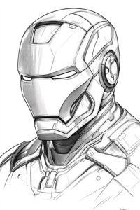 desenho para colorir homem de ferro