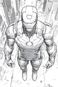 desenho para colorir homem de ferro