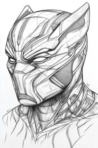 desenho para colorir pantera negra
