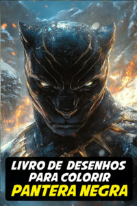 desenho para colorir pantera negra pdf