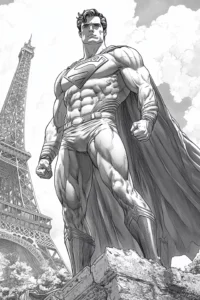 desenho para colorir superman