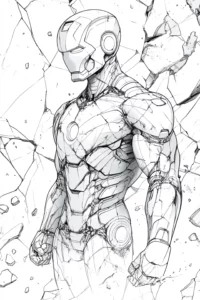 desenhos do homem de ferro