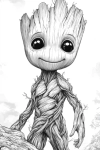 groot para colorir