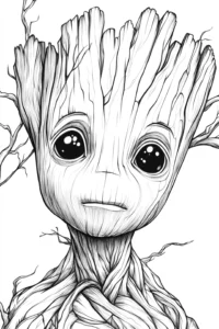 groot para colorir