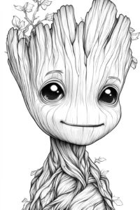 groot para colorir