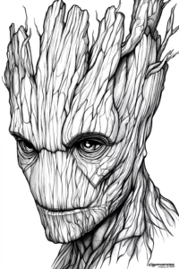 groot para colorir