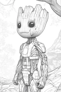 groot para colorir