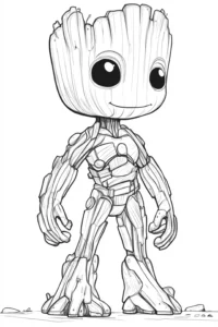 groot para colorir